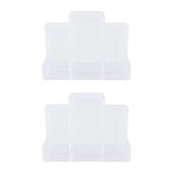 Kenney Storage Made Simple Bathroom Countertop Hair Care Center Organizer Set of 2 in Clear