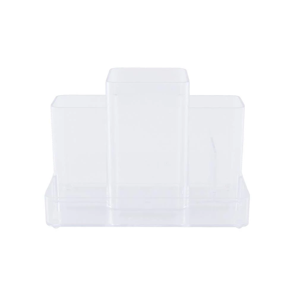 Kenney Storage Made Simple Bathroom Countertop Hair Care Center Organizer Set of 2 in Clear 2 Kenney Storage Made Simple Bathroom Countertop Hair Care Center Organizer Set of 2 in Clear - Image 2