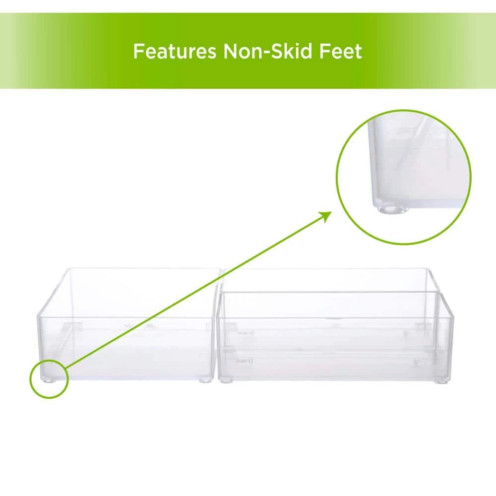 Kenney Storage Made Simple Bathroom Countertop Organizer Tray Set in Clear (Set of 6) 6 Kenney Storage Made Simple Bathroom Countertop Organizer Tray Set in Clear (Set of 6) - Image 6