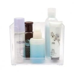 Kenney Storage Made Simple Drawer Organizer Bin in Clear (2-Pack) -Bathroom Accessories Sales clear kenney makeup organizers kn68032p2rem 44 1000