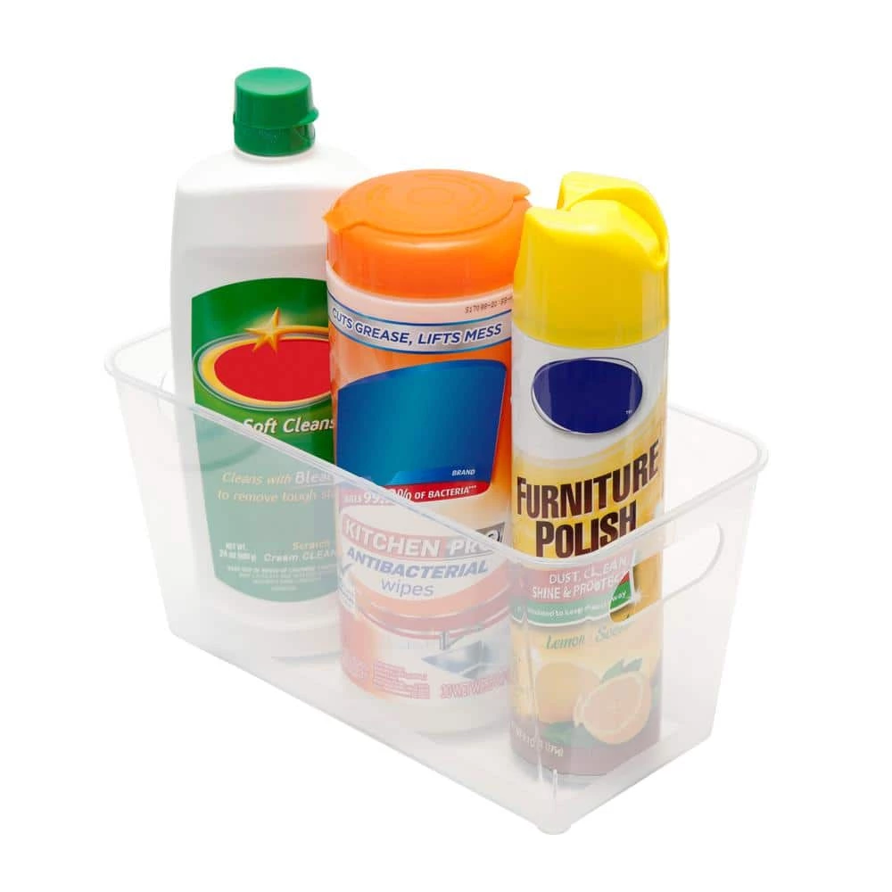 Kenney Storage Made Simple Organizer Bin with Handles in Clear (2-Pack) 4 Kenney Storage Made Simple Organizer Bin with Handles in Clear (2-Pack) - Image 4