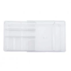 Kenney Storage Made Simple Expandable Drawer Organizer Tray, 8 Compartments in Clear (Set of 2) 10 Kenney Storage Made Simple Expandable Drawer Organizer Tray, 8 Compartments in Clear (Set of 2) -Bathroom Accessories Sales clear kenney makeup organizers kn68051v1p2rem 44 1000