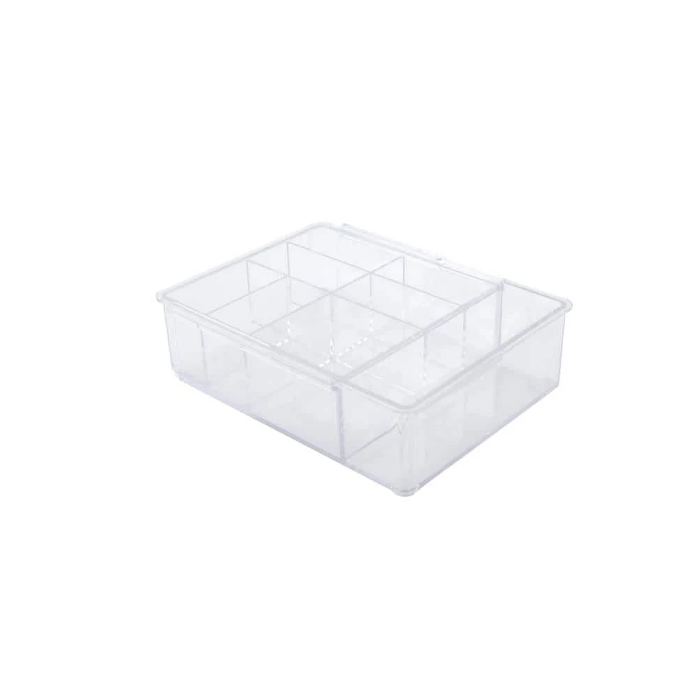 Kenney Storage Made Simple Expandable Drawer Organizer Tray, 8 Compartments in Clear (Set of 2) 6 Kenney Storage Made Simple Expandable Drawer Organizer Tray, 8 Compartments in Clear (Set of 2) - Image 6