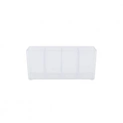 Kenney Storage Made Simple Drawer Organizer Bin 4 Compartments in Clear