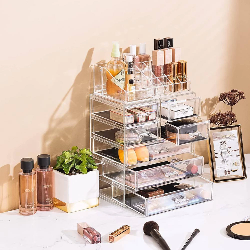 Unbranded Sorbus 6.25 in. x 14.25 in. 1-Cube Cosmetic Organizer in Acrylic 5 Unbranded Sorbus 6.25 in. x 14.25 in. 1-Cube Cosmetic Organizer in Acrylic - Image 5