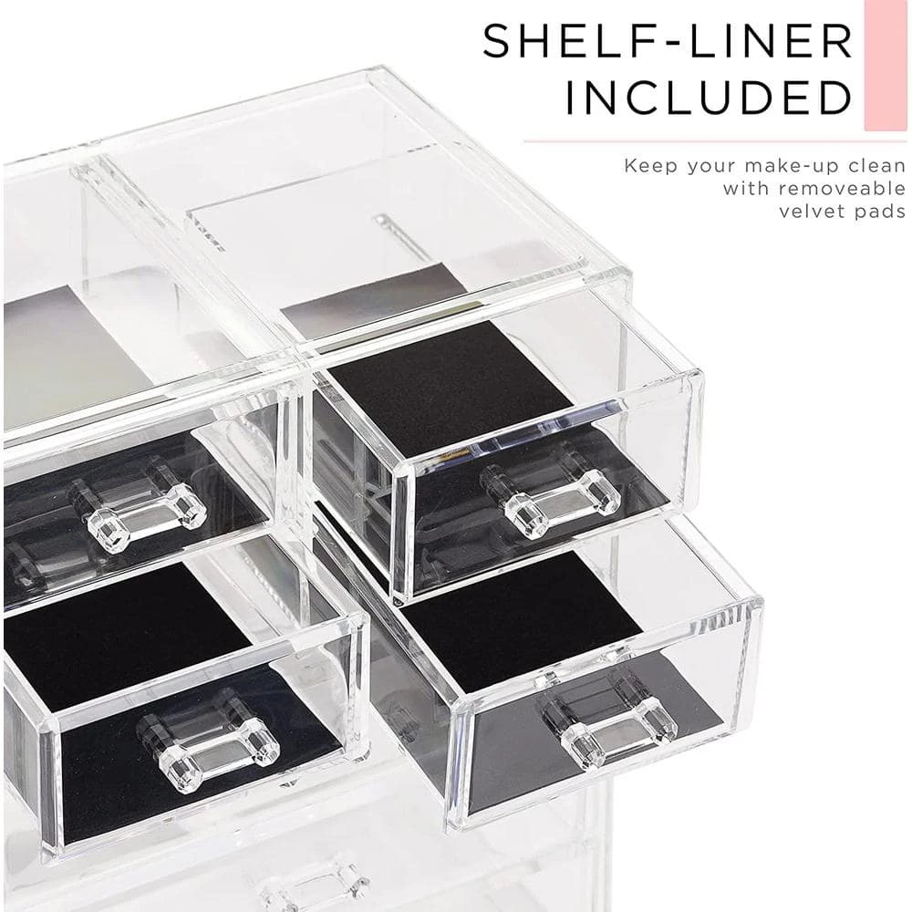 Unbranded Sorbus 6.25 in. x 14.25 in. 1-Cube Cosmetic Organizer in Acrylic 6 Unbranded Sorbus 6.25 in. x 14.25 in. 1-Cube Cosmetic Organizer in Acrylic - Image 6