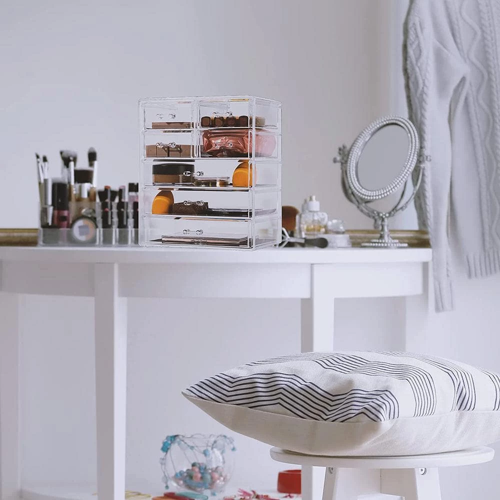 Unbranded Sorbus 11.25 in. W x 6.25 in. H 1-Cube Cosmetic Organizer in Acrylic 7 Unbranded Sorbus 11.25 in. W x 6.25 in. H 1-Cube Cosmetic Organizer in Acrylic - Image 7