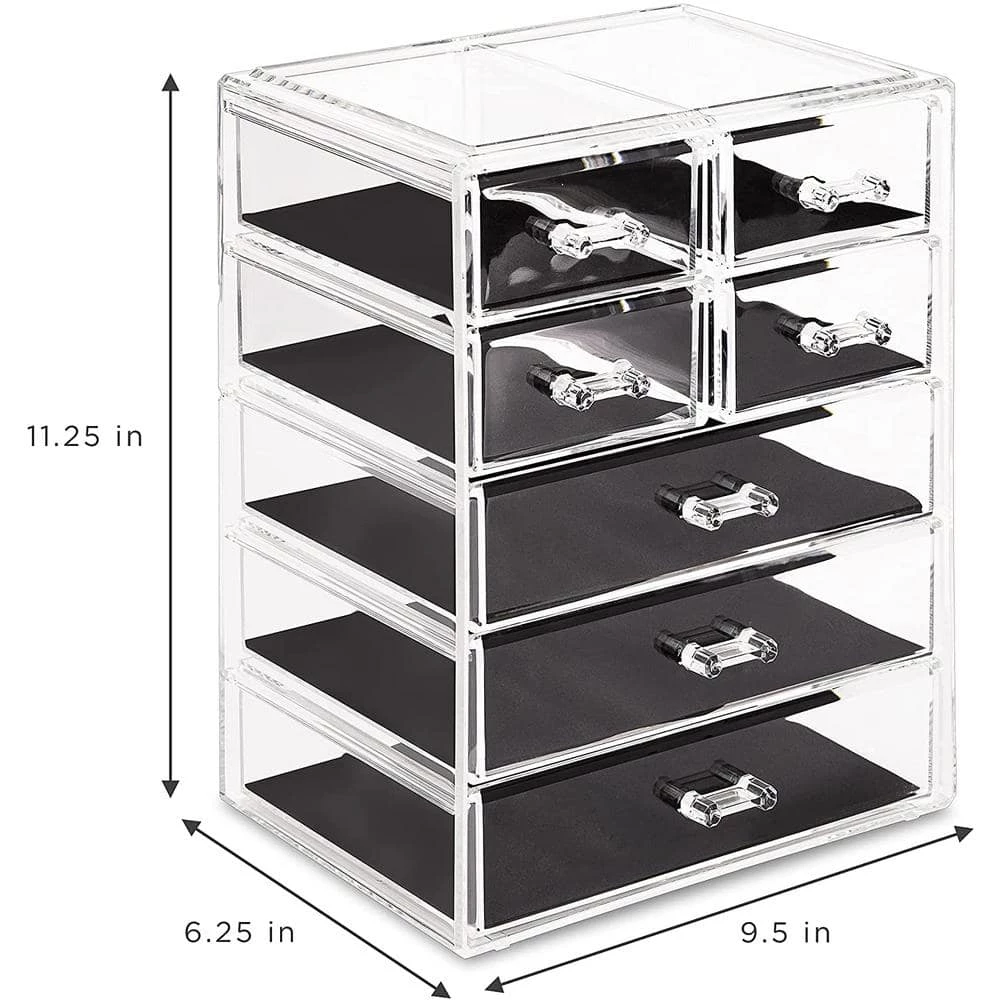 Unbranded Sorbus 11.25 in. W x 6.25 in. H 1-Cube Cosmetic Organizer in Acrylic 6 Unbranded Sorbus 11.25 in. W x 6.25 in. H 1-Cube Cosmetic Organizer in Acrylic - Image 6