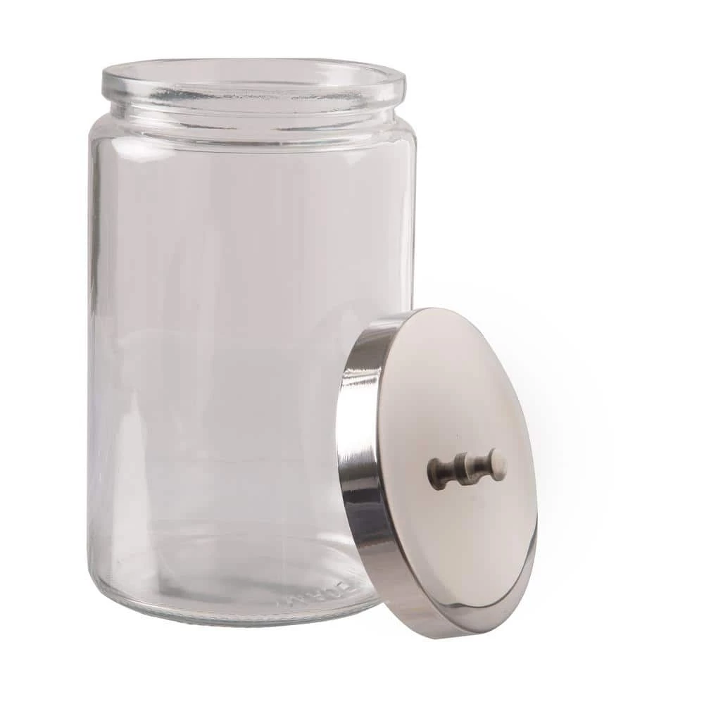 BRIGGS Unlabeled Glass Sundry Jar with Metal Lid 3 BRIGGS Unlabeled Glass Sundry Jar with Metal Lid - Image 3
