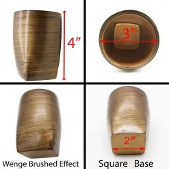 Unbranded 4-Pieces Bath Accessory Set with Soap Pump, Tumbler, Soap Dish and Toilet Brush Holder in Gold Polyresin Wenge -Bathroom Accessories Sales gold bathroom accessory sets set4wenge 44 1000