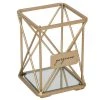 Home Details Cosmetic Brush Pencil Holder in Satin Gold
