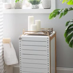 Home Details Color Block Vanity Tray in Gold -Bathroom Accessories Sales gold home details makeup organizers 27178 gold 1f 1000