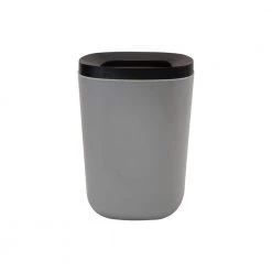 Bath Bliss Freestanding Wastebasket with Lid in Grey (2-Piece) -Bathroom Accessories Sales gray bath bliss bathroom trash cans 10007 grey 44 1000