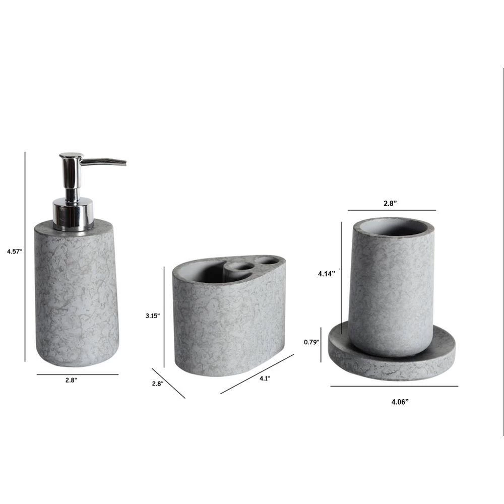 Movisa Concrete Terrazzo Bath Accessory Set 5 Movisa Concrete Terrazzo Bath Accessory Set - Image 5