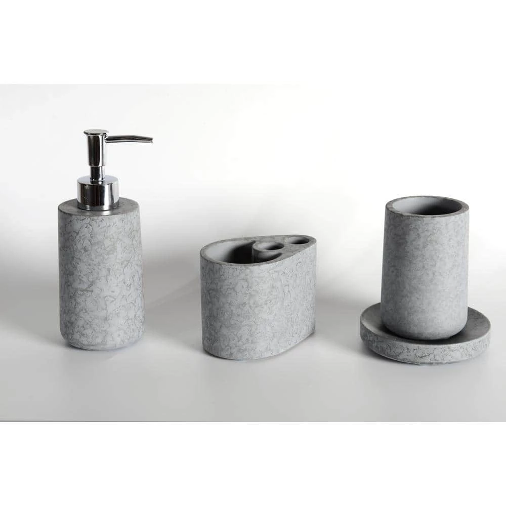 Movisa Concrete Terrazzo Bath Accessory Set 1 Movisa Concrete Terrazzo Bath Accessory Set