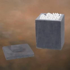 Creative Home Natural Soapstone Cotton Ball Holder Bathroom Storage Jar Organizer in Gary Color 8 Creative Home Natural Soapstone Cotton Ball Holder Bathroom Storage Jar Organizer in Gary Color -Bathroom Accessories Sales gray creative home bathroom storage containers 74778 1f 1000