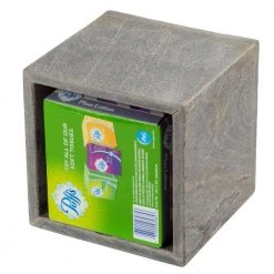 Creative Home Natural Slate Stone Square Tissue Box Cover Tissue Paper Holder Boutique, 5 in. L x 5 in. W x 5.5 in. H 10 Creative Home Natural Slate Stone Square Tissue Box Cover Tissue Paper Holder Boutique, 5 in. L x 5 in. W x 5.5 in. H -Bathroom Accessories Sales gray creative home tissue box covers 74771 44 1000