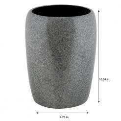 Elle Decor Eclat Glitter Waste Bin in Grey 9 Elle Decor Eclat Glitter Waste Bin in Grey -Bathroom Accessories Sales gray elle decor bathroom trash cans el 44284 grey 44 1000