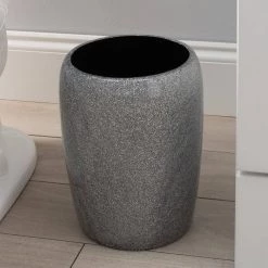 Elle Decor Eclat Glitter Waste Bin in Grey 7 Elle Decor Eclat Glitter Waste Bin in Grey -Bathroom Accessories Sales gray elle decor bathroom trash cans el 44284 grey 4f 1000