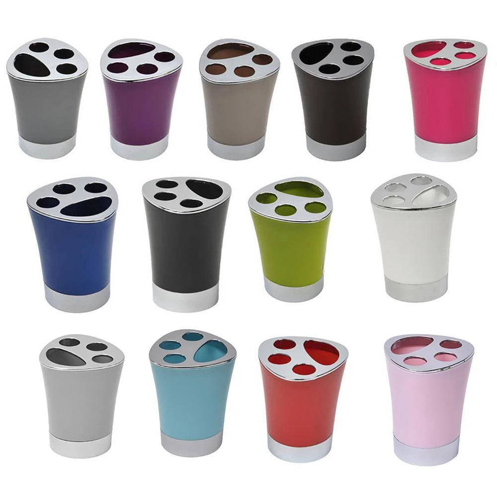 Unbranded Bath Toothbrush and Toothpaste Holder Chrome Parts Grey 3 Unbranded Bath Toothbrush and Toothpaste Holder Chrome Parts Grey - Image 3