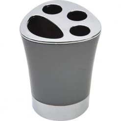 Unbranded Bath Toothbrush and Toothpaste Holder Chrome Parts Grey