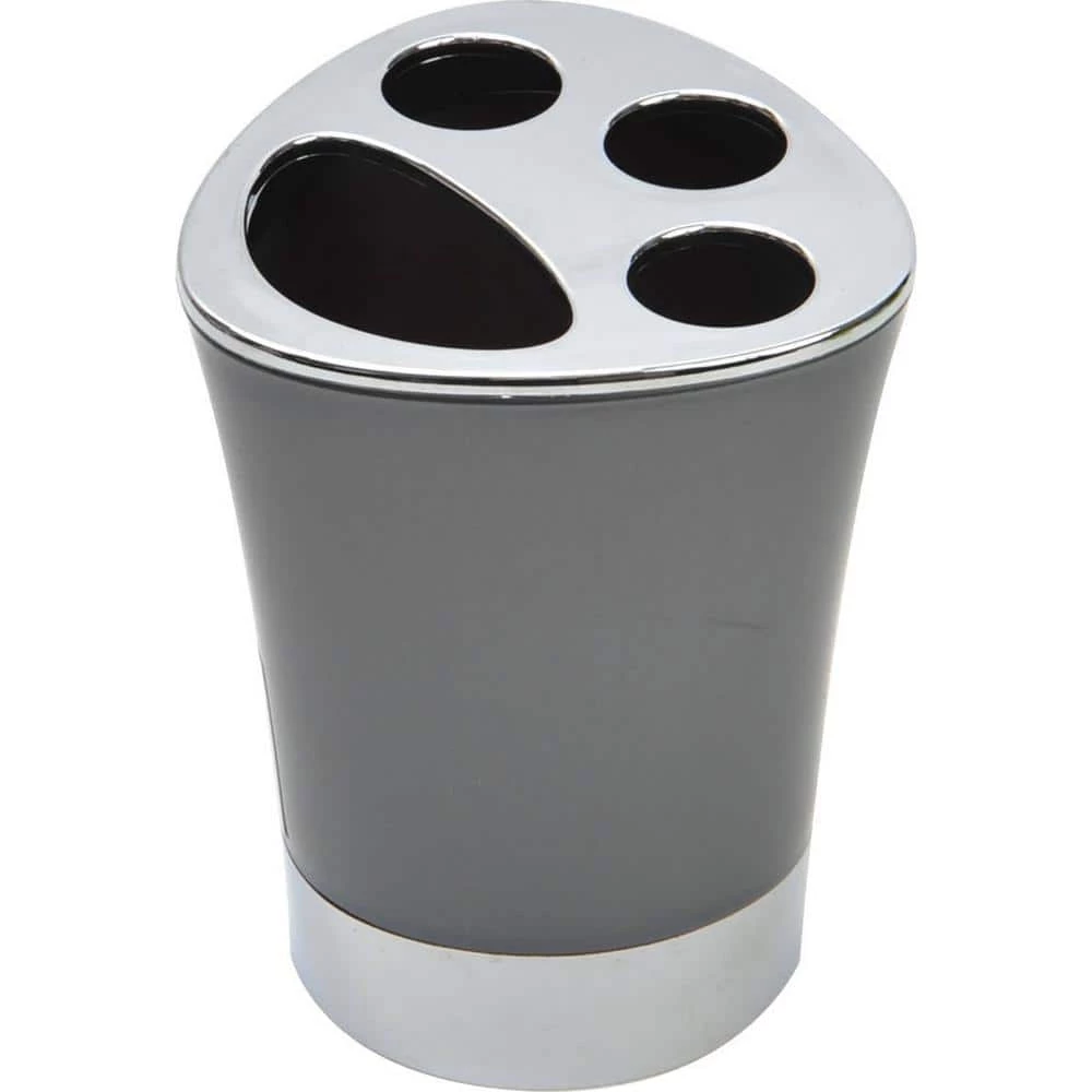 Unbranded Bath Toothbrush and Toothpaste Holder Chrome Parts Grey 1 Unbranded Bath Toothbrush and Toothpaste Holder Chrome Parts Grey