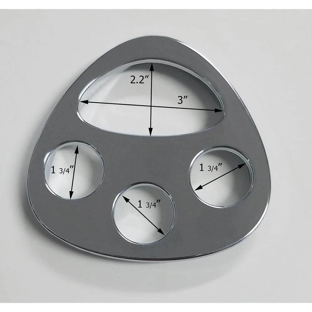 Unbranded Bath Toothbrush and Toothpaste Holder Chrome Parts Grey 2 Unbranded Bath Toothbrush and Toothpaste Holder Chrome Parts Grey - Image 2