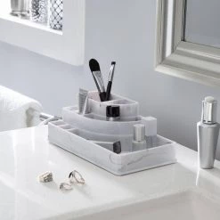 Simplify 8-Section Cosmetic and Jewelry Holder in Marble 7 Simplify 8-Section Cosmetic and Jewelry Holder in Marble -Bathroom Accessories Sales marble simplify bathroom storage containers 23320 marble 1f 1000