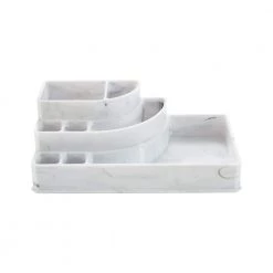 Simplify 8-Section Cosmetic and Jewelry Holder in Marble