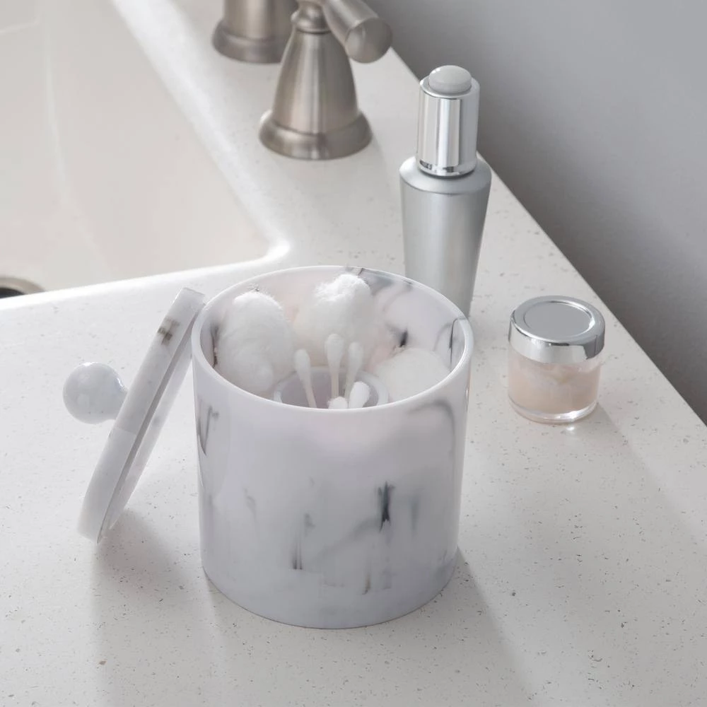 Simplify Q-Tip and Cotton Holder in Marble 4 Simplify Q-Tip and Cotton Holder in Marble - Image 4