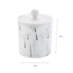 Simplify Q-Tip and Cotton Holder in Marble 7 Simplify Q-Tip and Cotton Holder in Marble -Bathroom Accessories Sales marble simplify bathroom storage containers 23321 marble 4f 1000