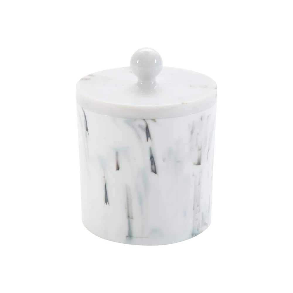 Simplify Q-Tip and Cotton Holder in Marble 1 Simplify Q-Tip and Cotton Holder in Marble