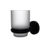 Allied Brass Dottingham Wall Mounted Tumbler Holder in Matte Black