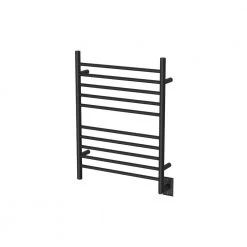 Amba Radiant 10-Bar Hardwired Towel Warmer in Matte Black -Bathroom Accessories Sales matte black amba towel warmers rwh smb 40 1000