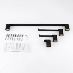 Aurora Decor AFA 4-Piece Bath Accessory Set with Towel Bar in Matte Black 17 Aurora Decor AFA 4-Piece Bath Accessory Set with Towel Bar in Matte Black -Bathroom Accessories Sales matte black aurora decor bathroom accessory sets basmdhd2b02b 76 1000