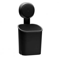 Bath Bliss Gel Suction Toothbrush Holder in Matte black