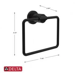 Delta Nicoli 4-Piece Bath Accessory Set in Matte Black 12 Delta Nicoli 4-Piece Bath Accessory Set in Matte Black -Bathroom Accessories Sales matte black delta bathroom hardware sets nic64 mb 1f 1000