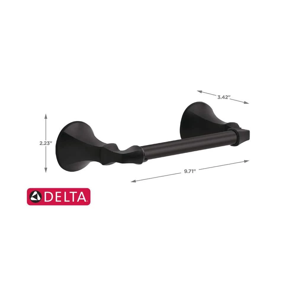 Delta Ashlyn Pivoting Toilet Paper Holder in Matte Black 7 Delta Ashlyn Pivoting Toilet Paper Holder in Matte Black - Image 7
