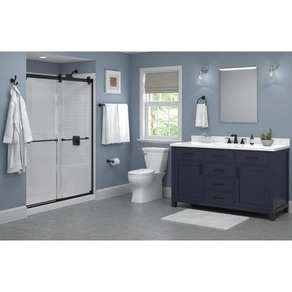 Delta Ashlyn Pivoting Toilet Paper Holder in Matte Black 4 Delta Ashlyn Pivoting Toilet Paper Holder in Matte Black - Image 4