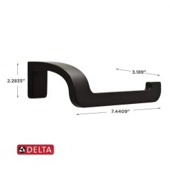 Delta Annalisa Toilet Paper Holder in Matte Black -Bathroom Accessories Sales matte black delta toilet paper holders ana50 fb 4f 1000