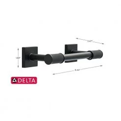 Delta Averland Pivot Arm Toilet Paper Holder in Matte Black 9 Delta Averland Pivot Arm Toilet Paper Holder in Matte Black -Bathroom Accessories Sales matte black delta toilet paper holders ave50 mb 1f 1000