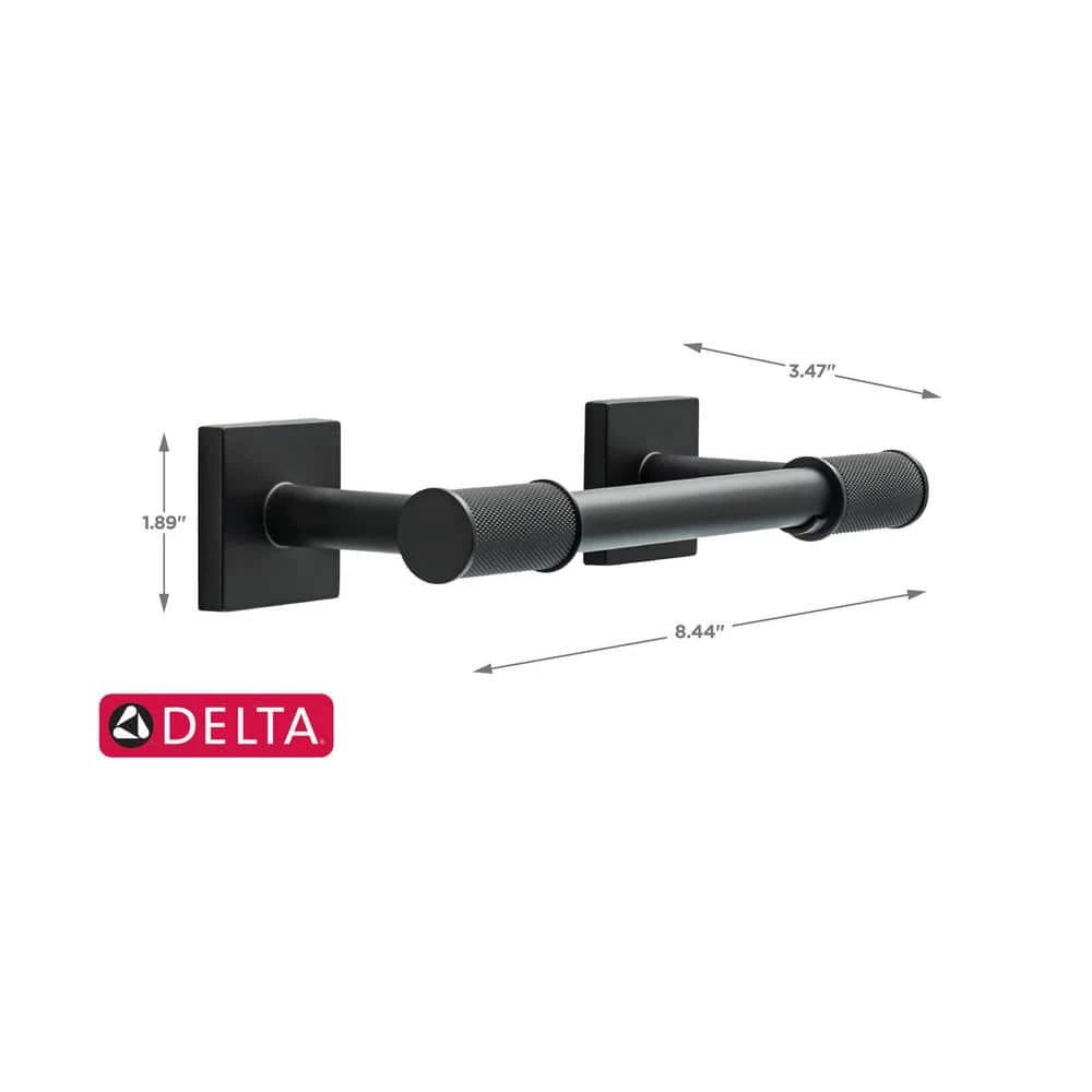 Delta Averland Pivot Arm Toilet Paper Holder in Matte Black 4 Delta Averland Pivot Arm Toilet Paper Holder in Matte Black - Image 4