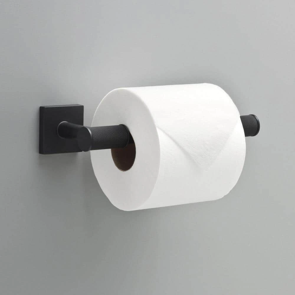 Delta Averland Pivot Arm Toilet Paper Holder in Matte Black 2 Delta Averland Pivot Arm Toilet Paper Holder in Matte Black - Image 2