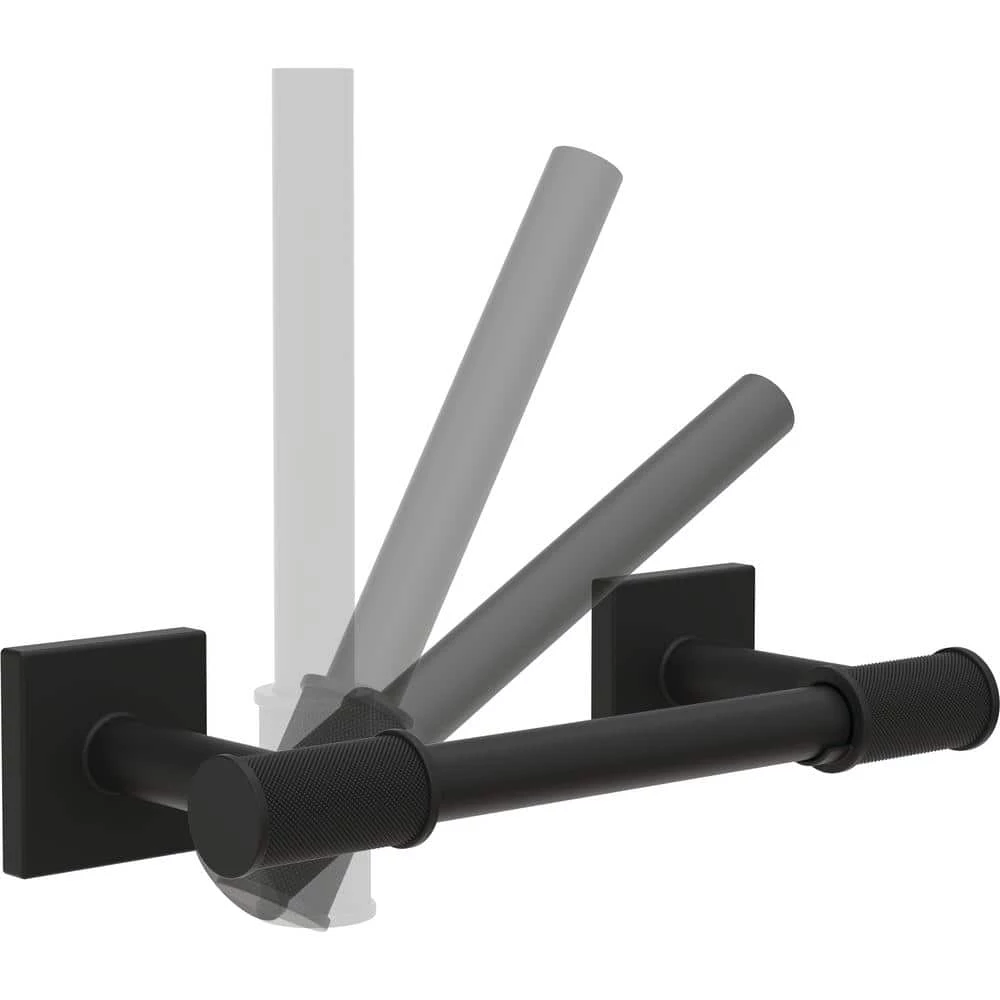 Delta Averland Pivot Arm Toilet Paper Holder in Matte Black 6 Delta Averland Pivot Arm Toilet Paper Holder in Matte Black - Image 6