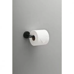 Delta Lyndall Single Post Toilet Paper Holder in Matte Black -Bathroom Accessories Sales matte black delta toilet paper holders ldl50 mb 66 1000