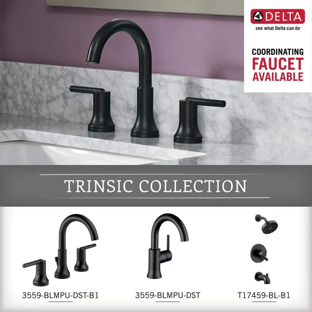 Delta Trinsic 24 in. Double Towel Bar in Matte Black 3 Delta Trinsic 24 in. Double Towel Bar in Matte Black - Image 3