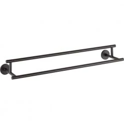 Delta Trinsic 24 in. Double Towel Bar in Matte Black