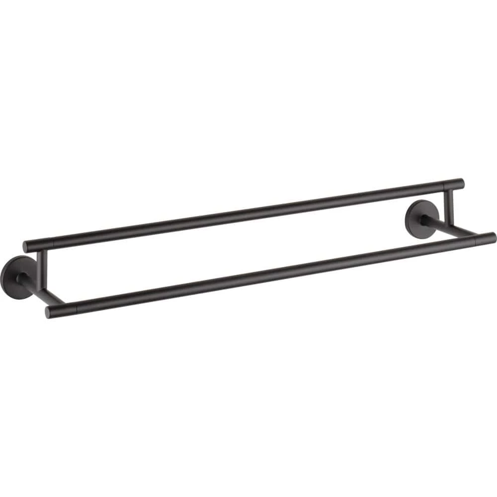 Delta Trinsic 24 in. Double Towel Bar in Matte Black 1 Delta Trinsic 24 in. Double Towel Bar in Matte Black