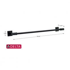 Delta Averland 24 in. Towel Bar in Matte Black 11 Delta Averland 24 in. Towel Bar in Matte Black -Bathroom Accessories Sales matte black delta towel bars ave24 mb 4f 1000