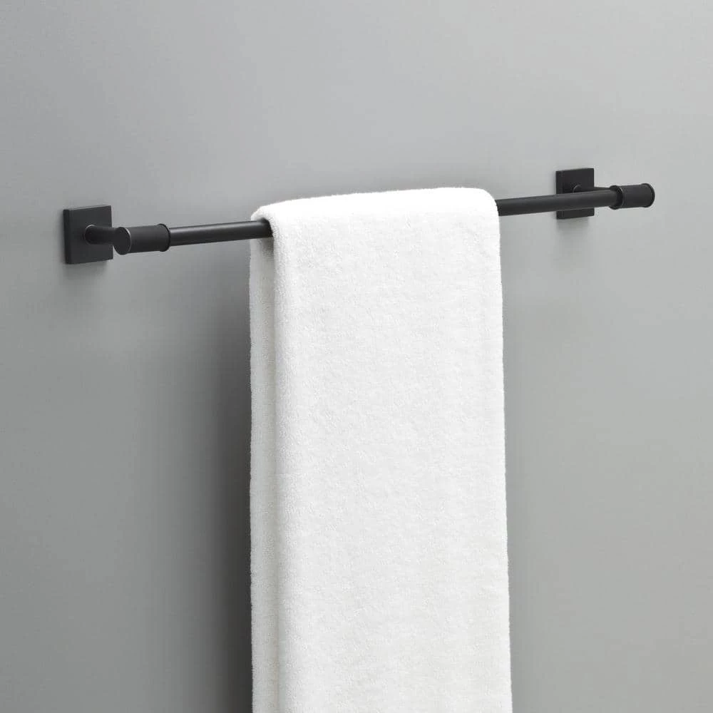 Delta Averland 24 in. Towel Bar in Matte Black 2 Delta Averland 24 in. Towel Bar in Matte Black - Image 2